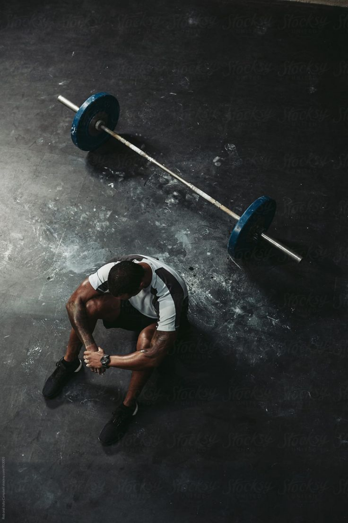 weight lifting in gym